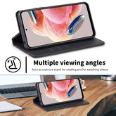 LC.IMEEKE Carbon Fiber Leather Phone Case, For Xiaomi Redmi Note 12 4G Global